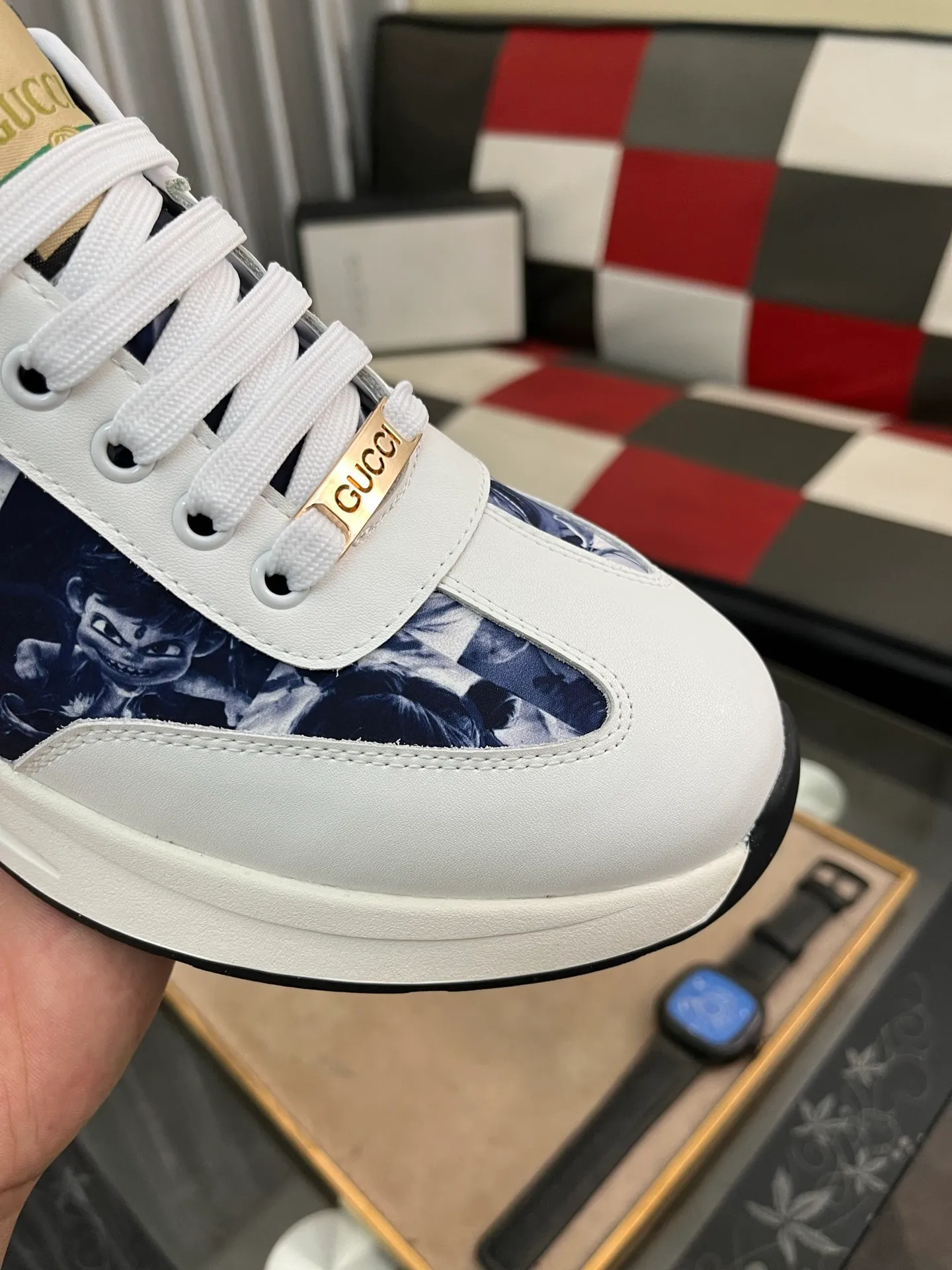 Men's shoes 💰420⌚️⌚️[GUCCI] The latest trendy men's casual shoes, the fabric is made of embossed cowhide imported from Italy, comfortable sheepskin lining + feet, the original outsole is wear-resistant and non-slip, high-level version, exquisite workmanship. Code number: 38-442️⃣Colors available